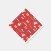 Frosty: het favoriete sneeuwmanpatroon van iederee servet (Hoek)