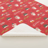 Frosty: het favoriete sneeuwmanpatroon van iederee sherpa deken (3/4)