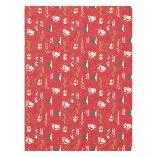 Frosty: het favoriete sneeuwmanpatroon van iederee tafelkleed (Voorkant)