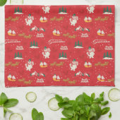 Frosty: het favoriete sneeuwmanpatroon van iederee theedoek (Gevouwen)