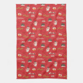 Frosty: het favoriete sneeuwmanpatroon van iederee theedoek (Verticaal)