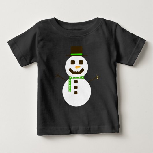 Frosty het Snowman Baby T-shirt (Voorkant)