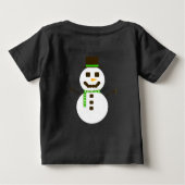 Frosty het Snowman Baby T-shirt (Achterkant)