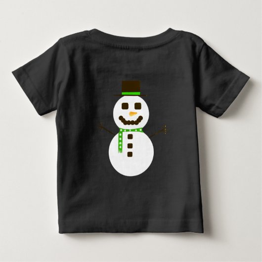 Frosty het Snowman Baby T-shirt (Achterkant)