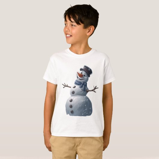 Frosty het Snowman Kinder T-shirt (Voorkant volledig)