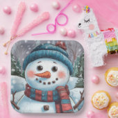 Frosty het Snowman Paper Bord (Feest)
