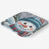 Frosty het Snowman Paper Bord (Gebogen)