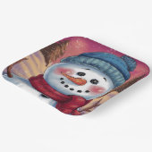 Frosty het Snowman Paper Bord (Gebogen)