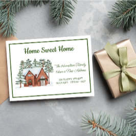 Frosty Homestead Nieuw adres Verhuizen Aankondiging