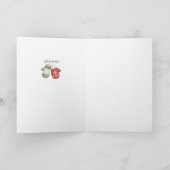 Frosty hugs & snowy smiles kaart (Binnen)