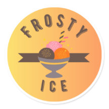 Frosty Ice – Retro Logo voor IJssundae
