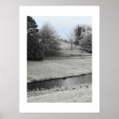 Frosty-landschap Poster (Voorkant)
