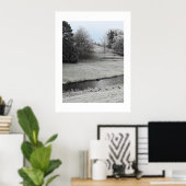 Frosty-landschap Poster (Thuiskantoor)