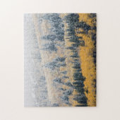 Frosty Larch Trees in Herfst Kleuren Legpuzzel (Verticaal)