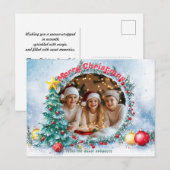 Frosty Lijst Holiday Feestdagenkaart (Voorkant / Achterkant)