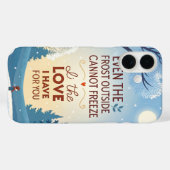 Frosty Love Familie Quote Print Case-Mate iPhone Case (Achterkant (horizontaal))