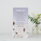 Frosty Meadow | Winter | Sympathie Hartelijk dank Bedankkaart (Staand voorkant)