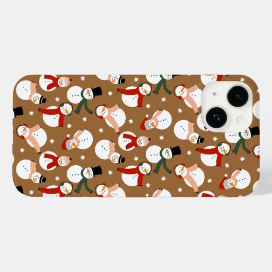 Frosty Merry Snowman Wonderland Case-Mate iPhone Case (Achterkant (horizontaal))