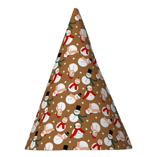 Frosty Merry Snowman Wonderland Feesthoedjes (Rechts)