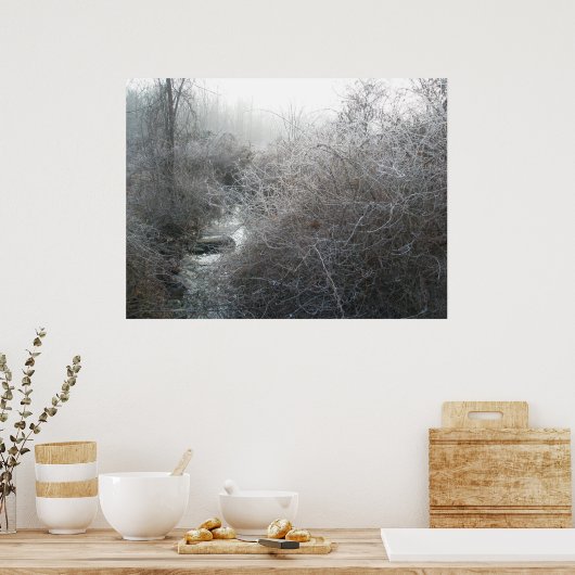 Frosty Morning on Price Road Poster (Keuken)