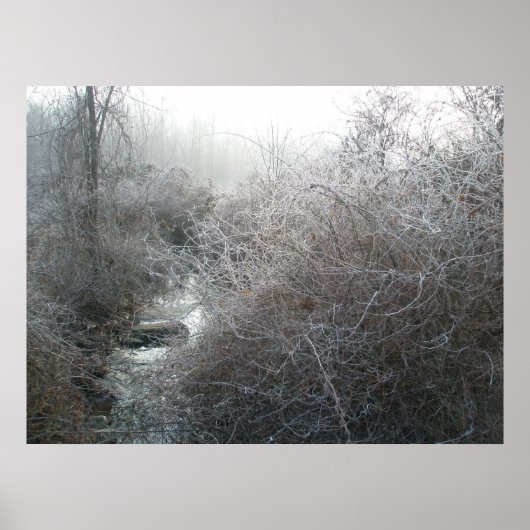 Frosty Morning on Price Road Poster (Voorkant)