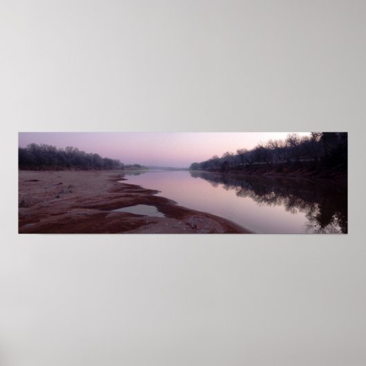 Frosty Morning Sunrise, Cimarron River - I Poster (Voorkant)