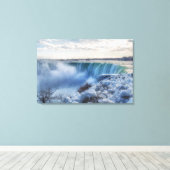 Frosty Niagara Herfsten Morning Photography Canvas (Insitu (Houten vloer))