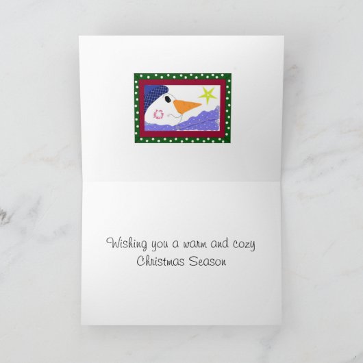 Frosty Night Feestdagen Kaart (Binnen)