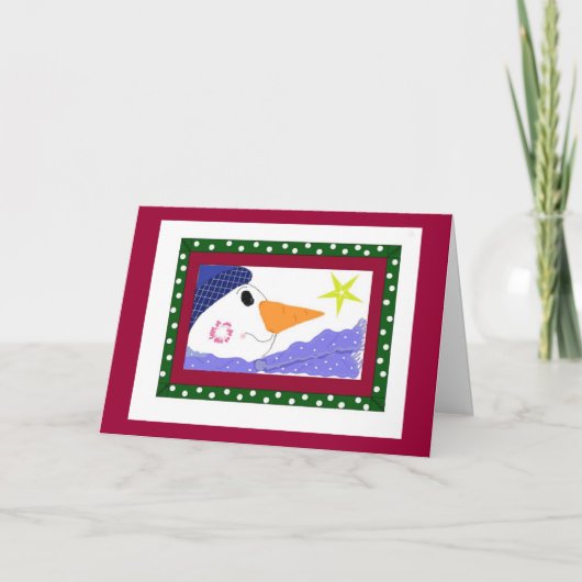 Frosty Night Feestdagen Kaart (Voorkant)