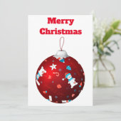 Frosty Ornament Christmas Kaart (Staand voorkant)