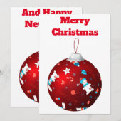 Frosty Ornament Christmas Kaart (Voorkant / Achterkant)