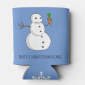 Frosty pakt zijn neus op blikjeskoeler (Achterkant)