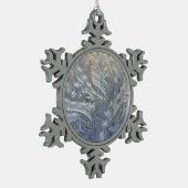 Frosty Pewter Sneeuwvlok Ornament (Links)