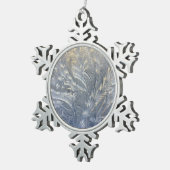Frosty Pewter Sneeuwvlok Ornament (Rechts)