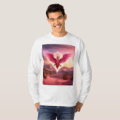 "Frosty Phoenix Art: Mystieke Winter Vogeldecor" T-shirt (Voorkant volledig)