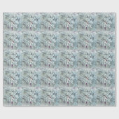 Frosty Pine Bough Holiday Gift Wrap Cadeaupapier (Vlak)