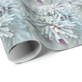 Frosty Pine Bough Holiday Gift Wrap Cadeaupapier (Rol Hoek)