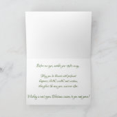 "Frosty Pines" kerstkaart Kaart (Binnen)