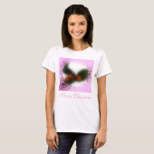 Frosty Pink Holly T-shirt (Voorkant volledig)