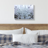 Frosty Planten Winter Landschap Canvas Afdruk (Insitu (Slaapkamer))