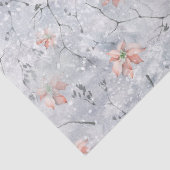 Frosty Poinsettia Tissue Paper Tissuepapier (Detail)