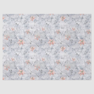 Frosty Poinsettia Tissue Paper Tissuepapier
