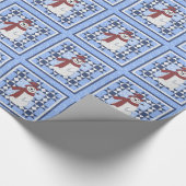 Frosty Quilt Design Cadeaupapier (Hoek)