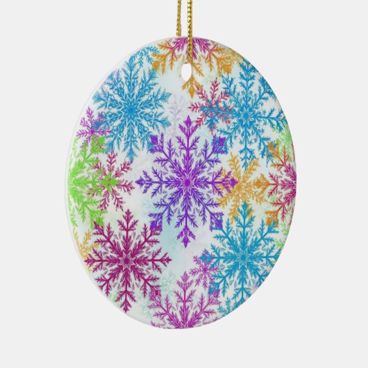 Frosty Rainbow Flakes — Bright Winter Ornament (Rechts)