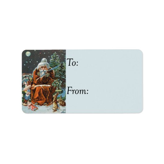 Frosty Santa  Gift Label (Voorkant)