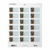 Frosty Santa  Gift Label (Full Sheet)