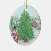 Frosty Scene Keramisch Ornament (Rechts)