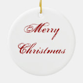 Frosty Scene Keramisch Ornament (Achterkant)