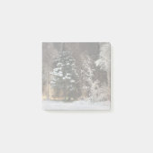Frosty Serene Forest Scene Post-It Notes (Voorkant)