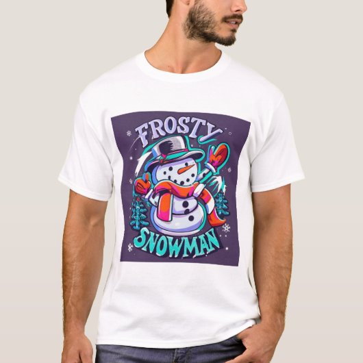 Frosty Sneeuwman (2) T-shirt (Voorkant)